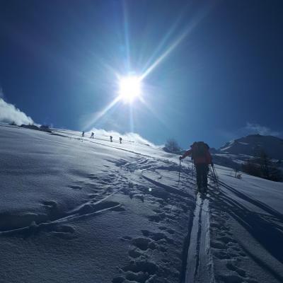 La montée vers le paradis.