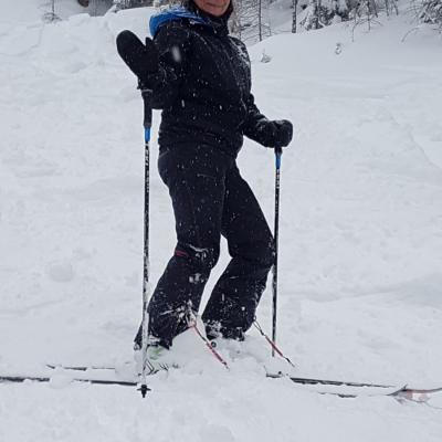 On débute par de la neige.