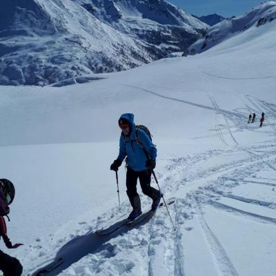 Plus chaud qu'aux Dolomites, mais froid quand même.